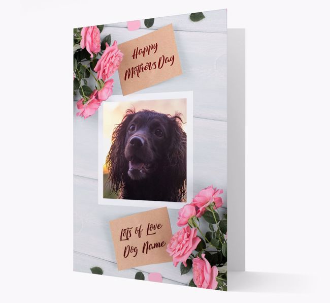 Happy Mother's Day Roses- Personalized {breedFullName} Photo Upload Card
